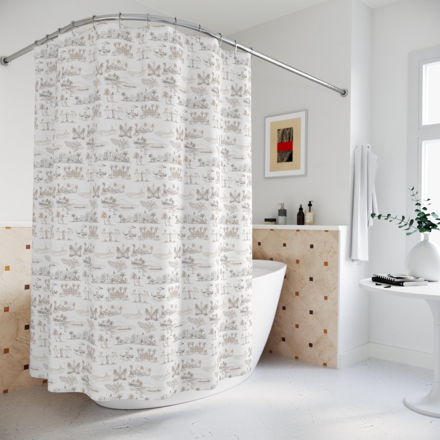 Waikiki Shower Curtain