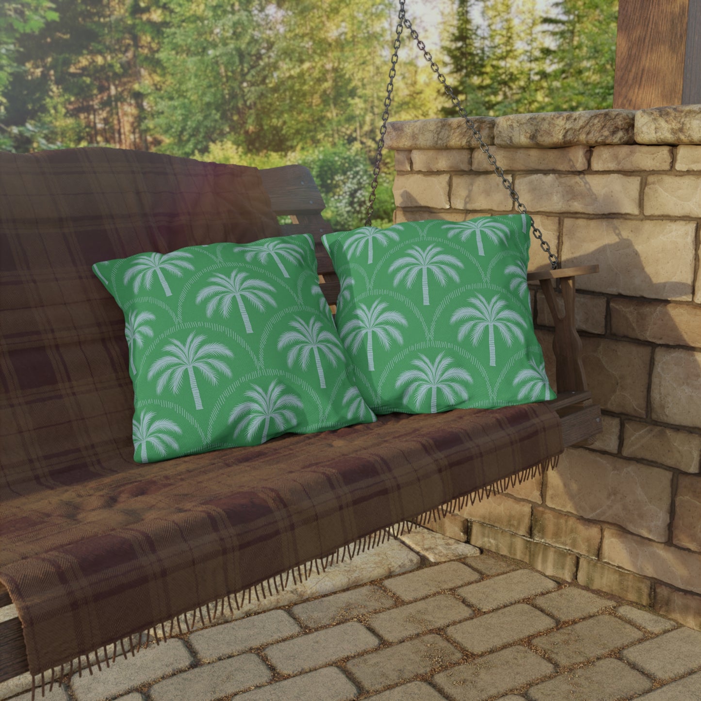 Arch Palm Palm Outdoor Pillow