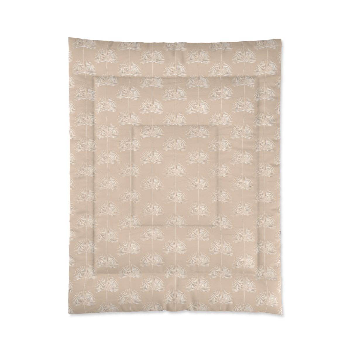Fan Palm Comforter Tan