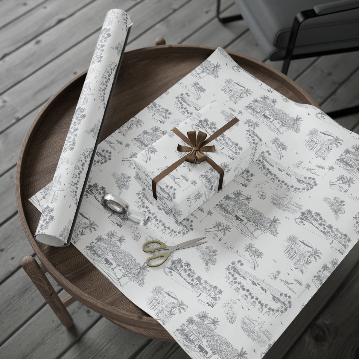 Ko Olina Toile Wrapping Paper