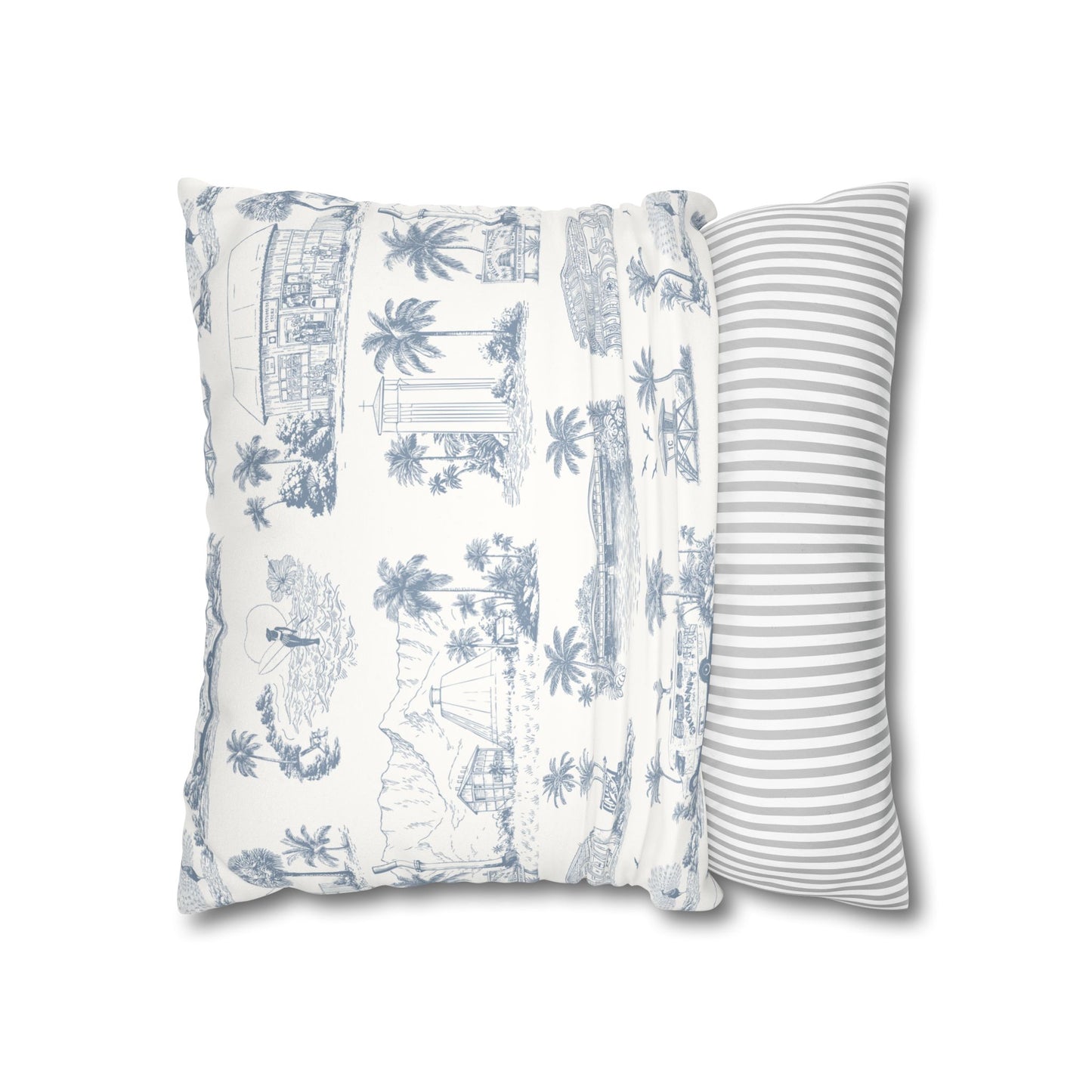 North Shore Faux Suede Pillowcase White without filler