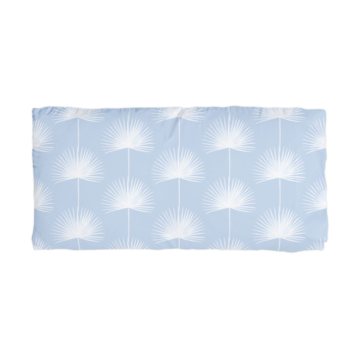Blue Fan Palm Fan Microfiber Pillowcase