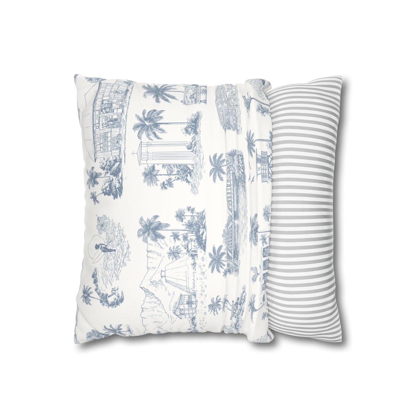 North Shore Faux Suede Pillowcase White without filler