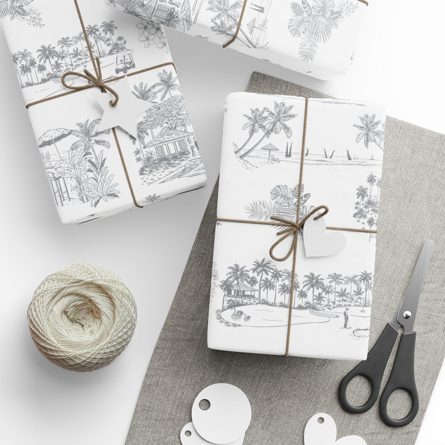 Ko Olina Toile Wrapping Paper