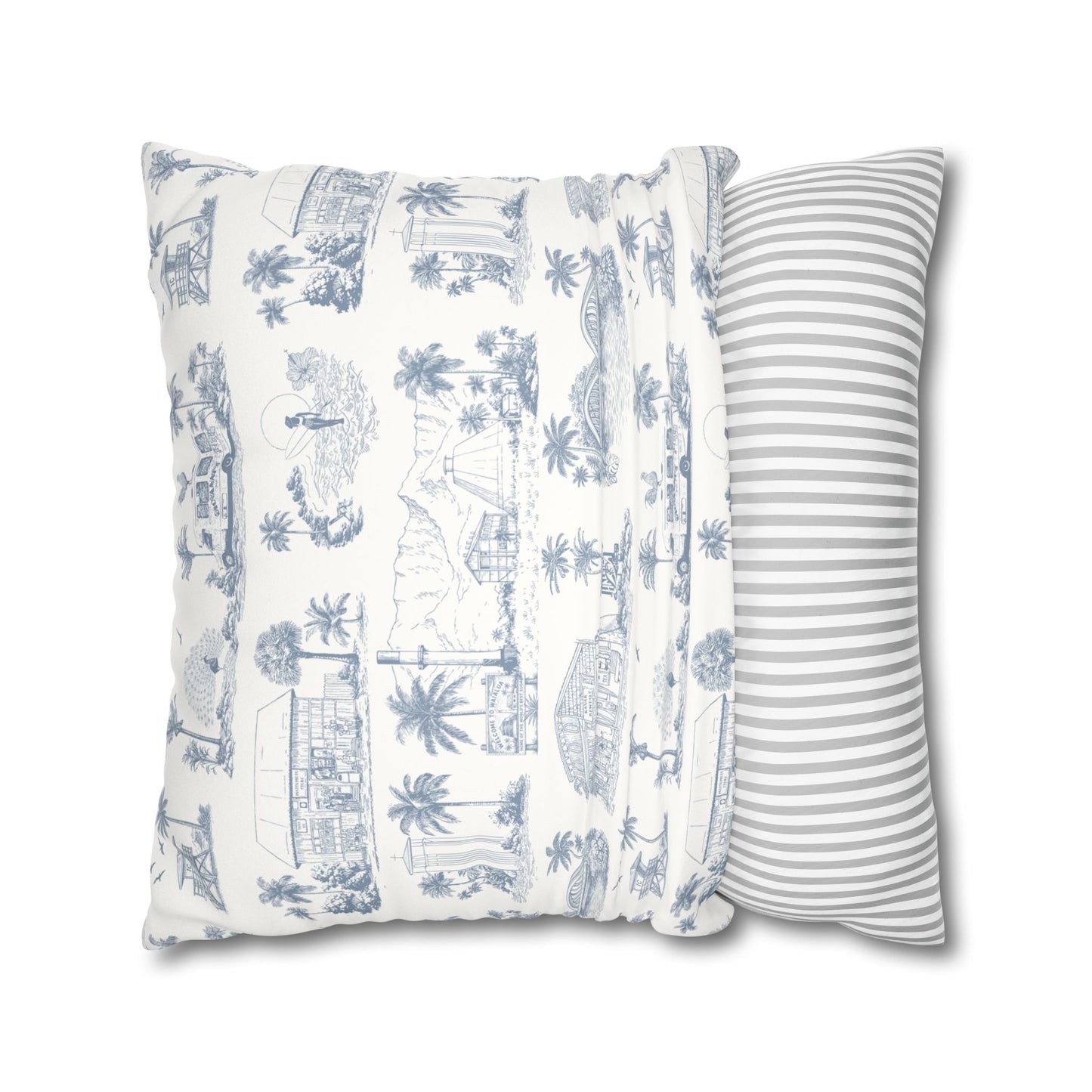 North Shore Faux Suede Pillowcase White without filler