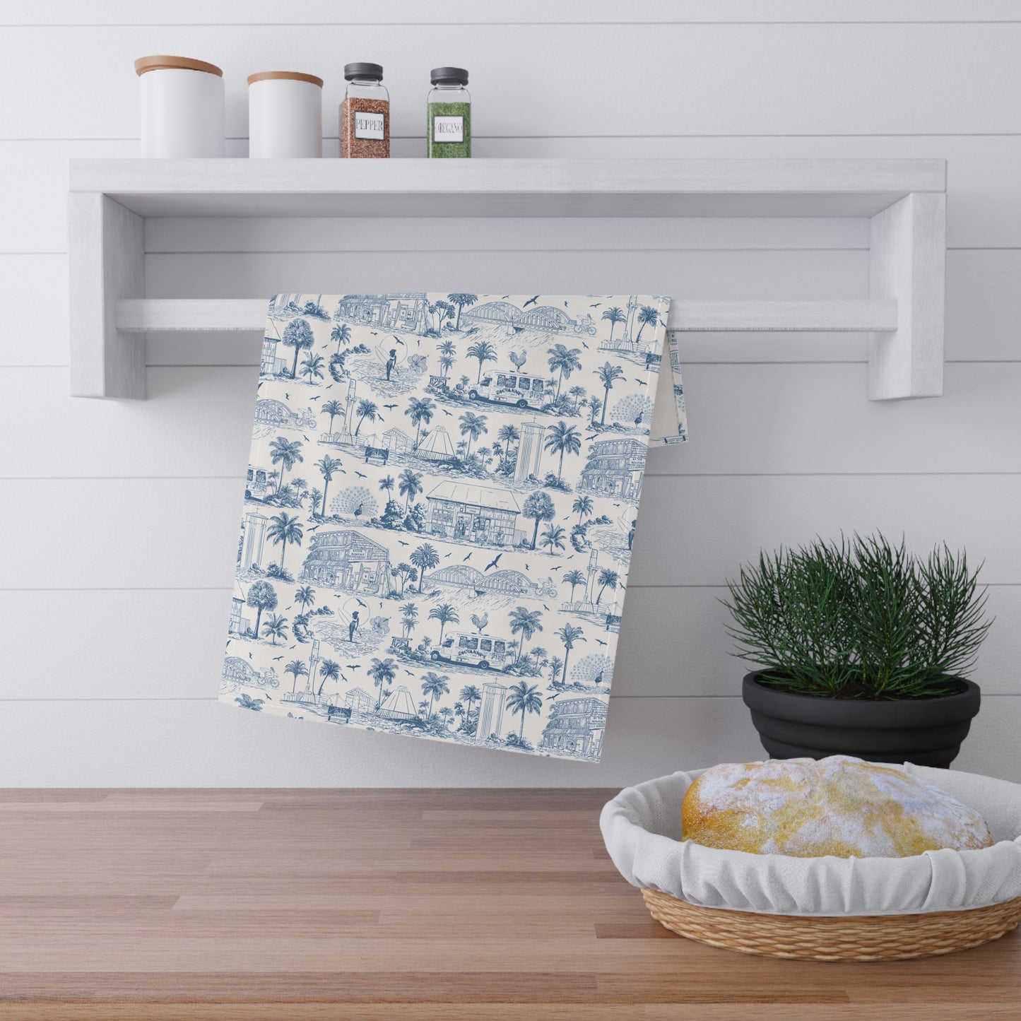 North Shore Tropical Linen Tea Towels