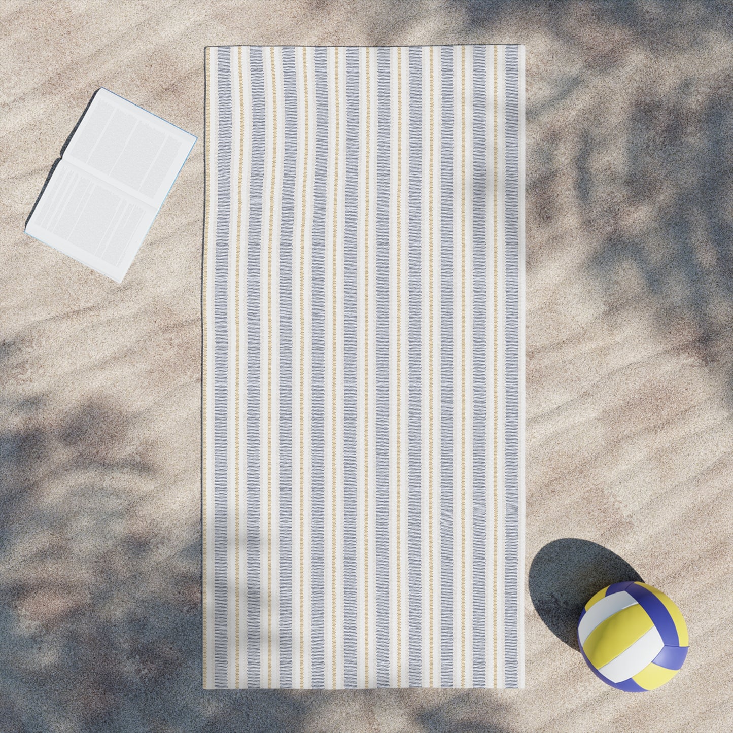 Striped Beach Towels - Coastal Chic, Perfect for Summer Fun, Pool Days, Gifts for Beach Lovers, Vacation Essentials, Sand-Free Towels