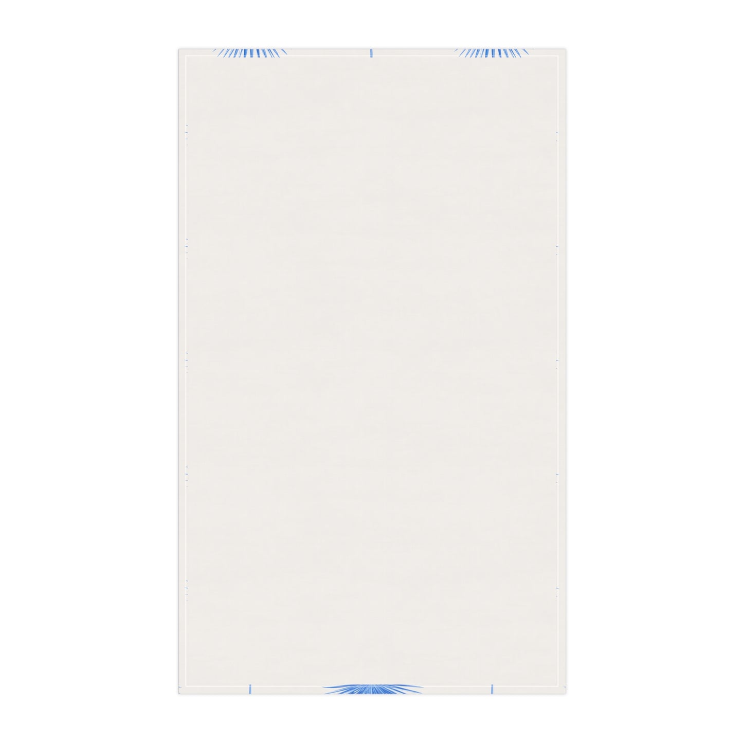 Blue Palm Fan Tea Towels dark blue