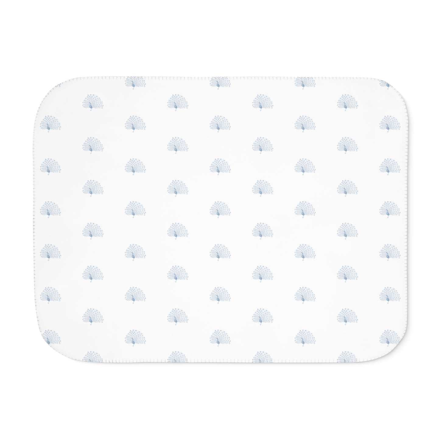 Peacock Sherpa Blanket