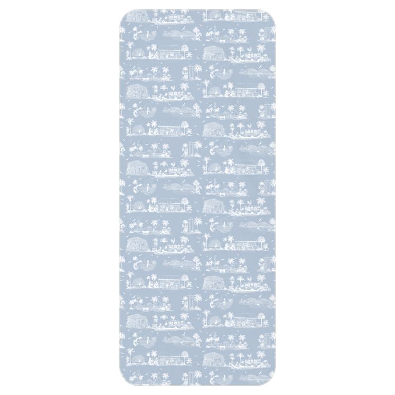 North Shore Microfiber Towel Light Blue