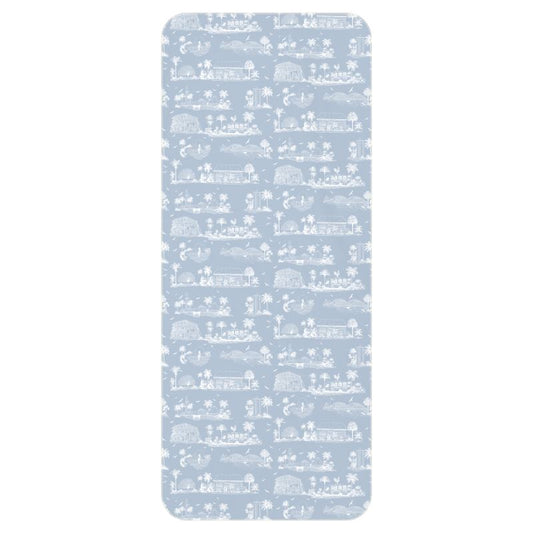 North Shore Microfiber Towel Light Blue