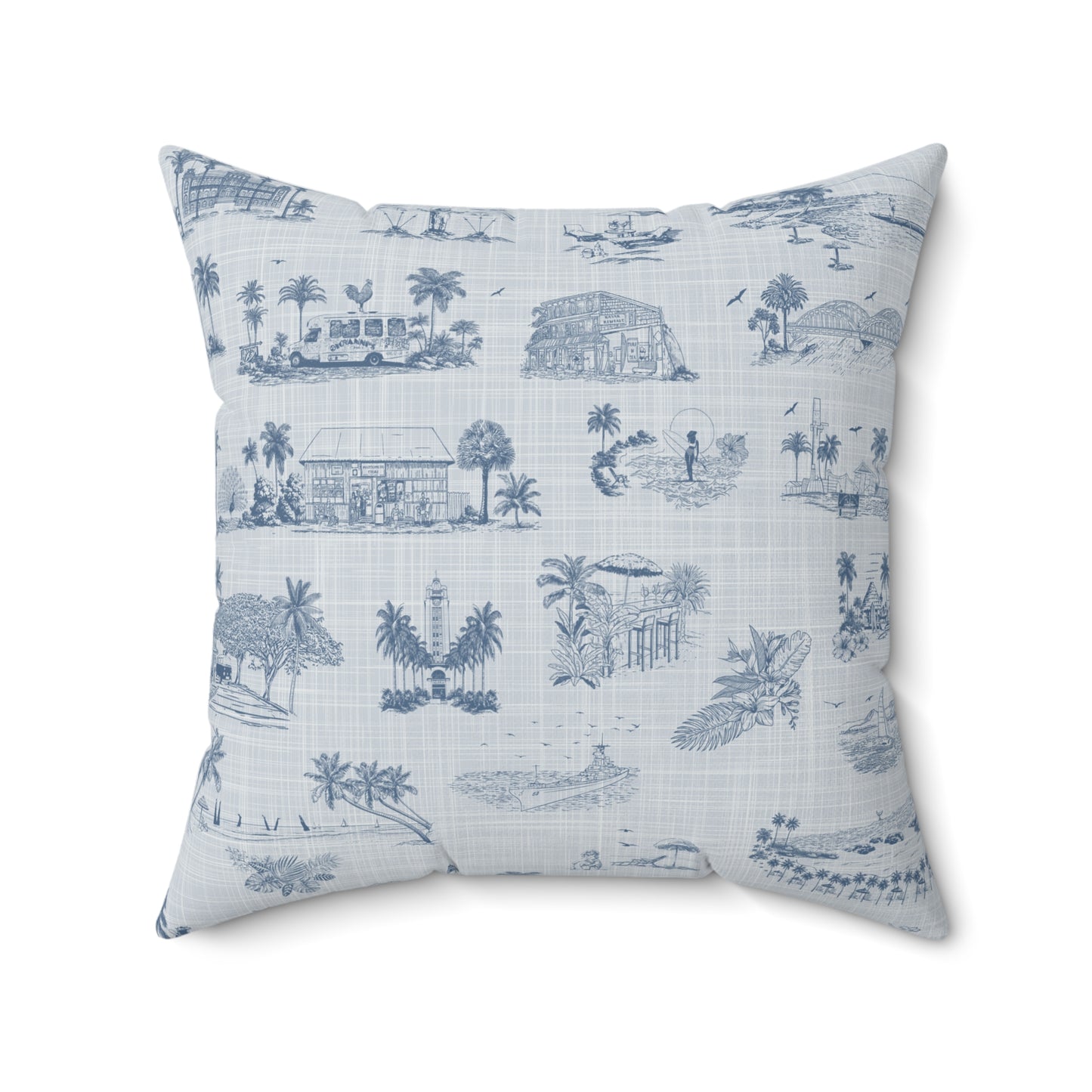 Oahu Faux Suede Pillow with filler