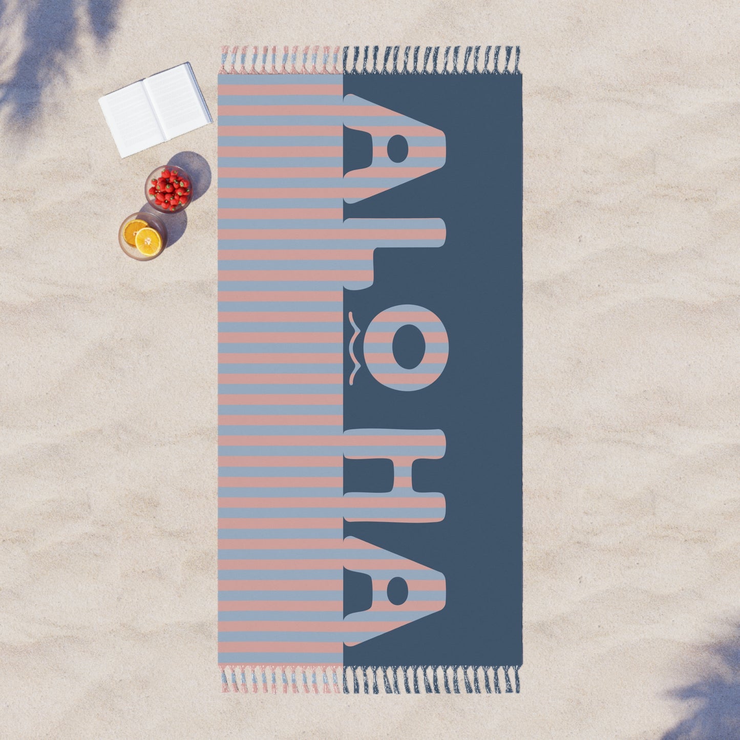 Stripe Aloha Beach Cloth Towel