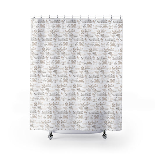 Waikiki Shower Curtain