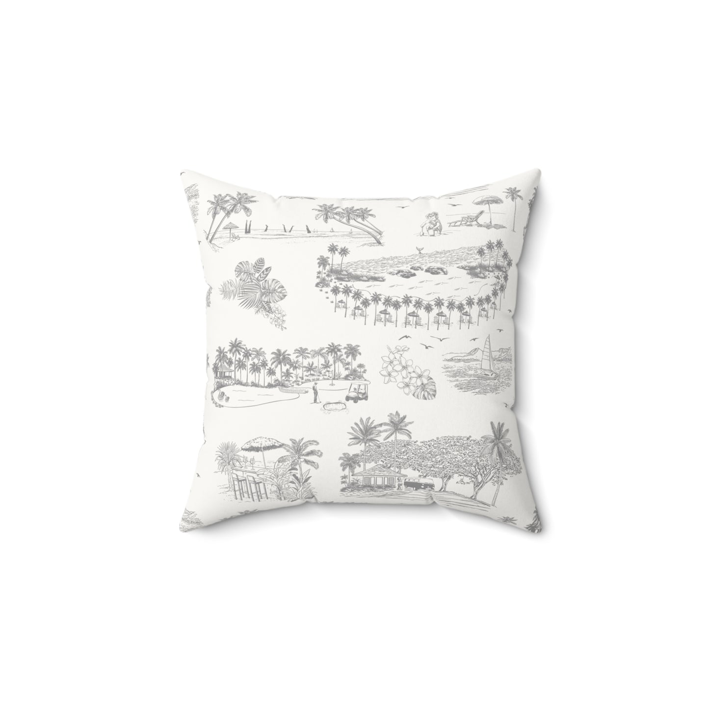 Ko Olina Faux Suede Pillow with filler