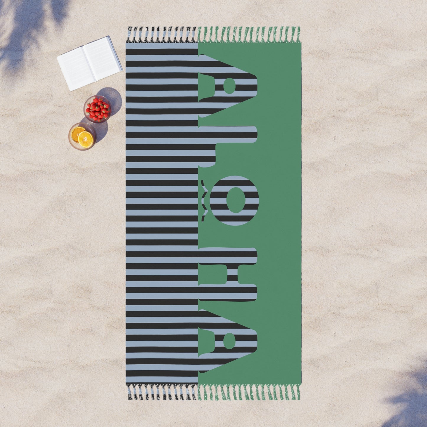 Stripe Aloha Beach Cloth Towel