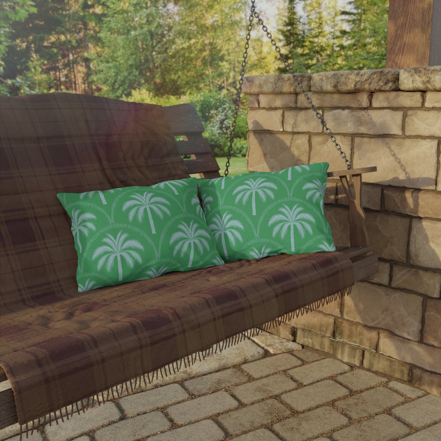 Arch Palm Palm Outdoor Pillow