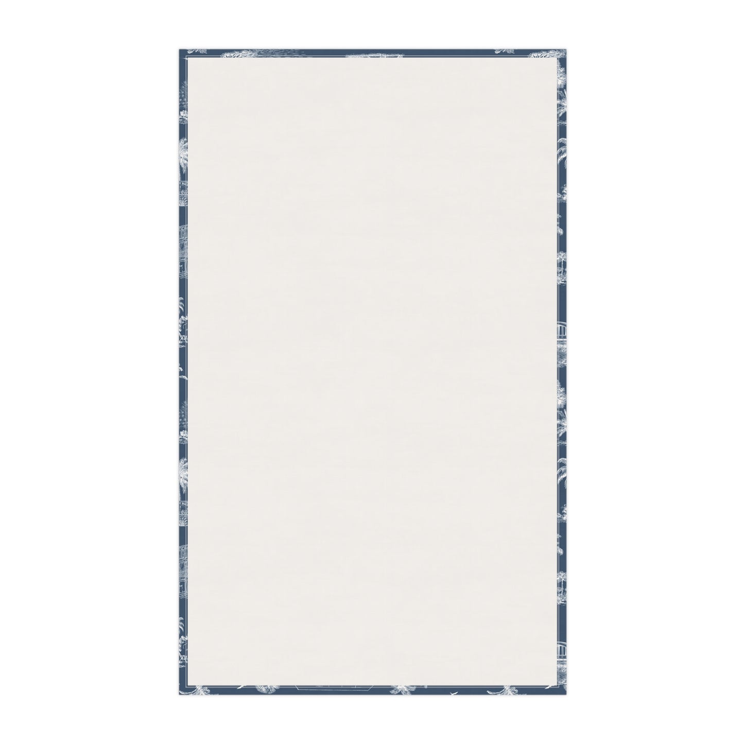 North Shore Tropical Linen Tea Towels dark blue