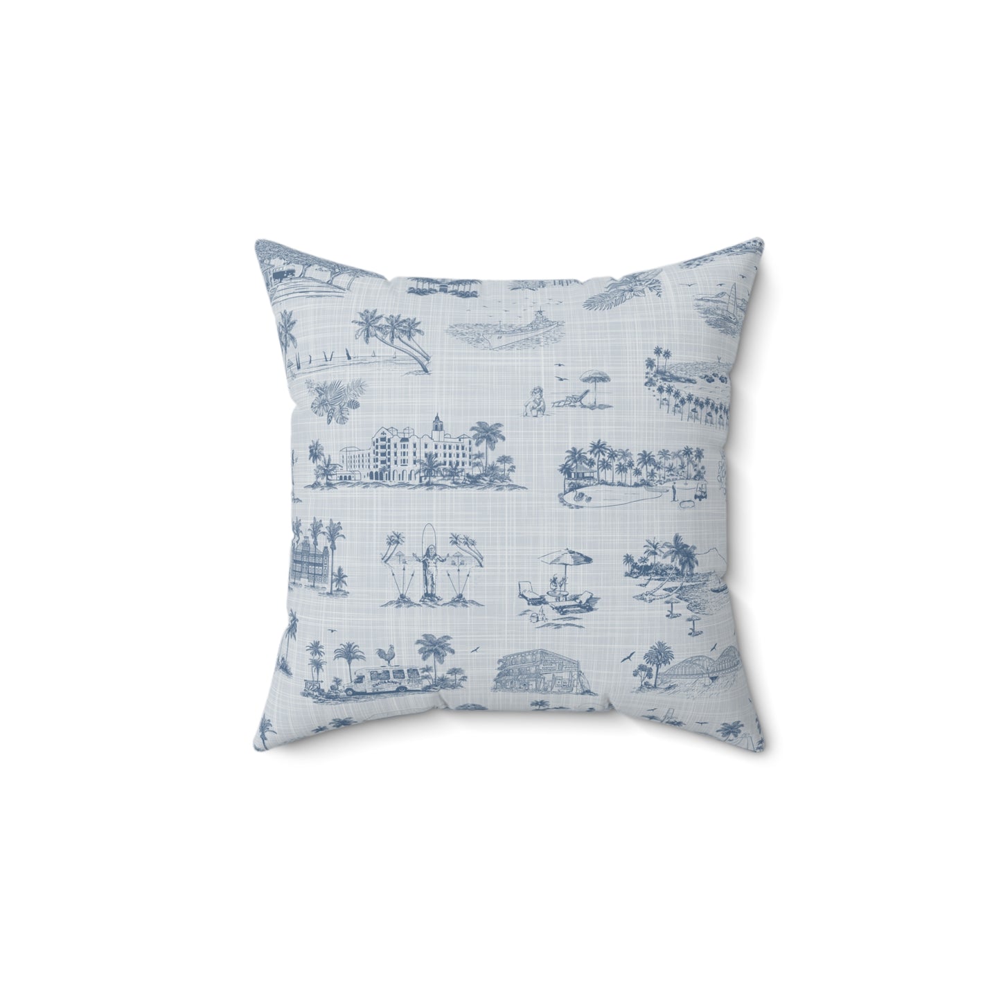 Oahu Faux Suede Pillow with filler