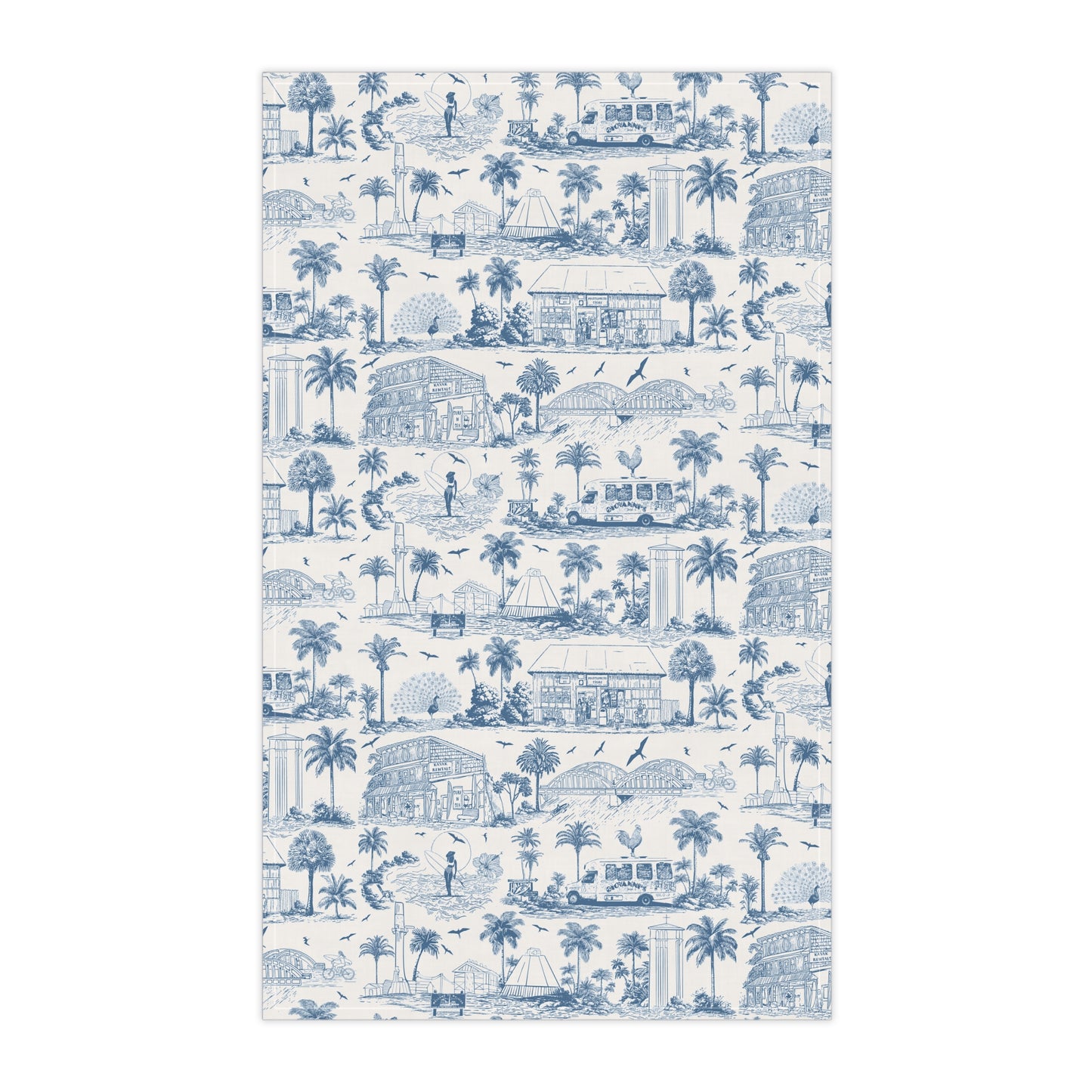 North Shore Tropical Linen Tea Towels