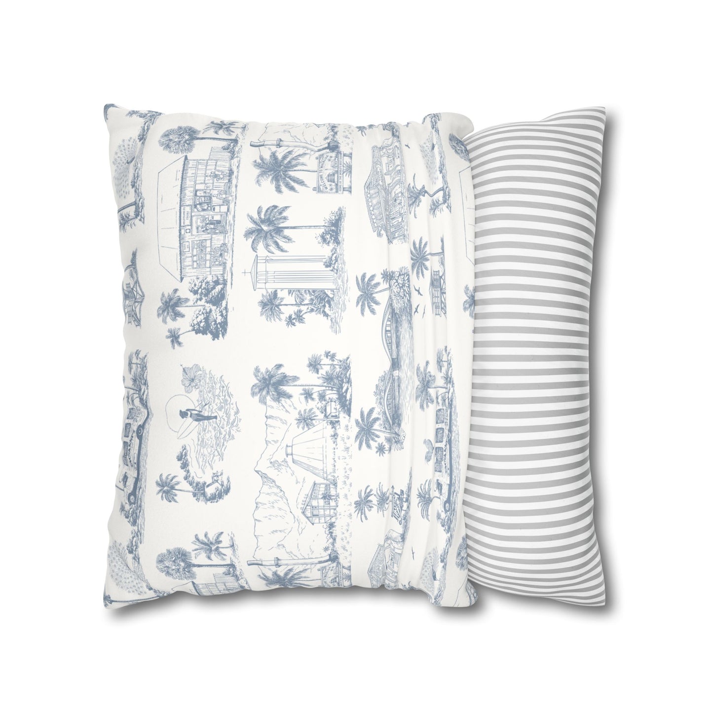 North Shore Faux Suede Pillowcase White without filler