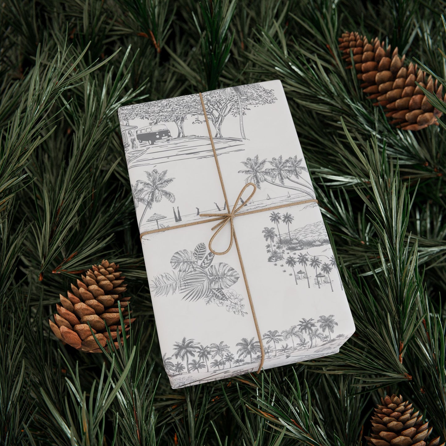 Ko Olina Toile Wrapping Paper