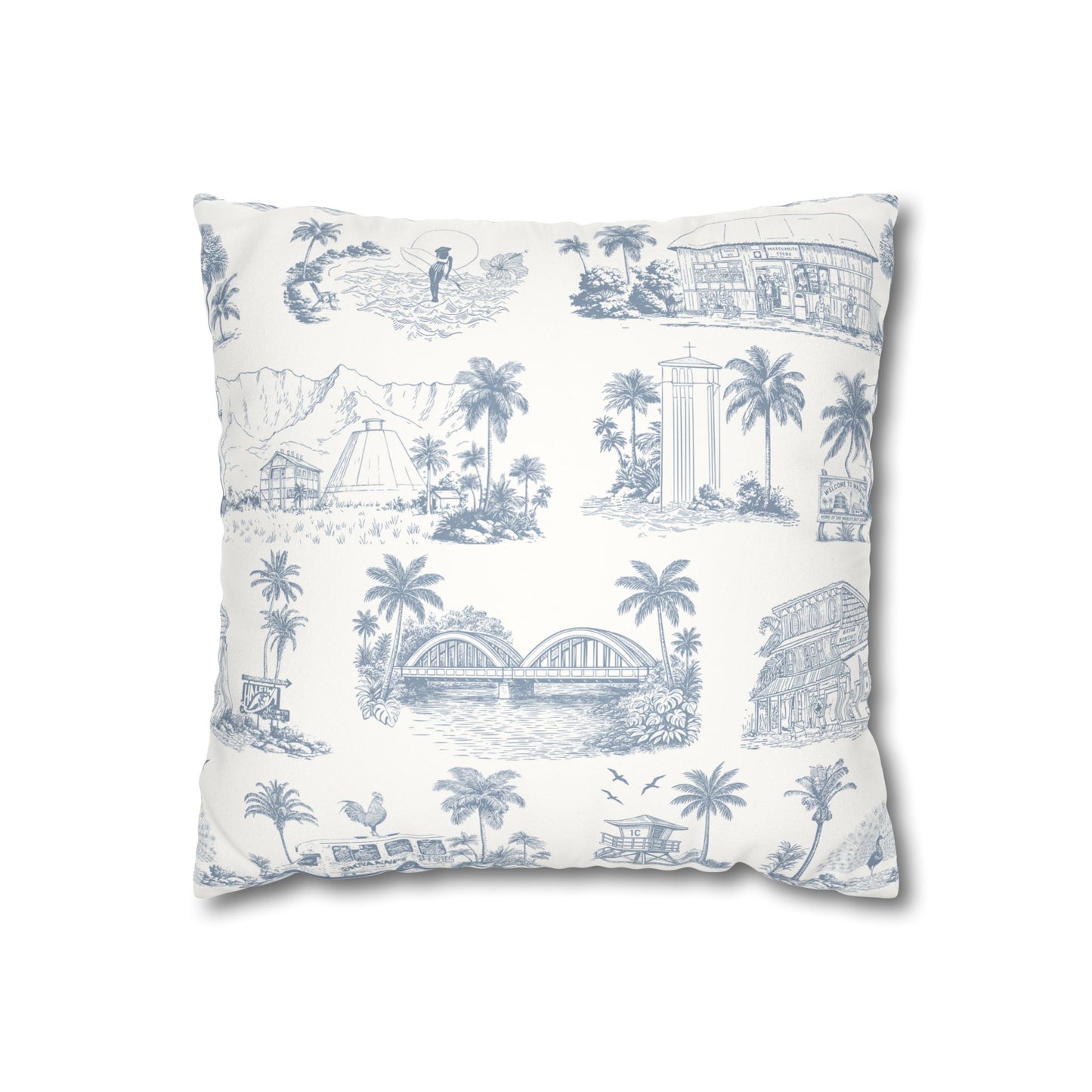 North Shore Faux Suede Pillowcase White without filler