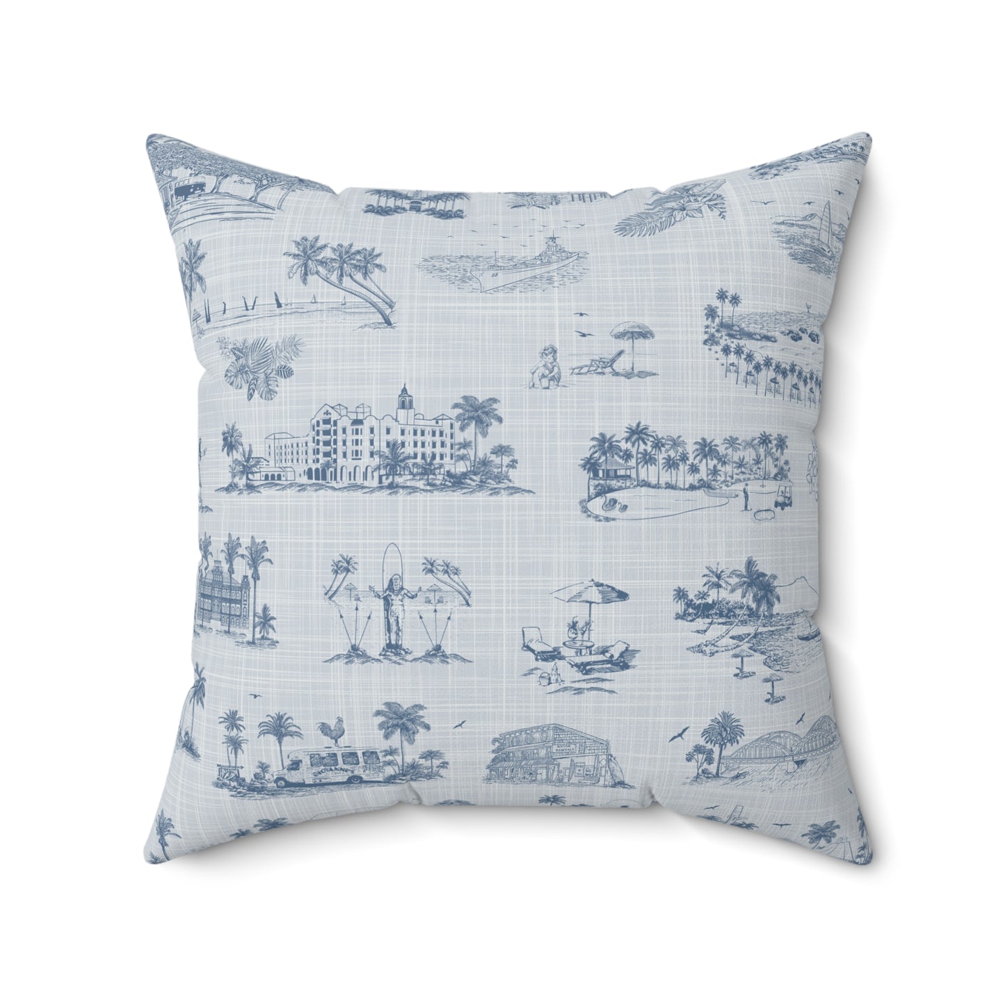 Oahu Faux Suede Pillow with filler