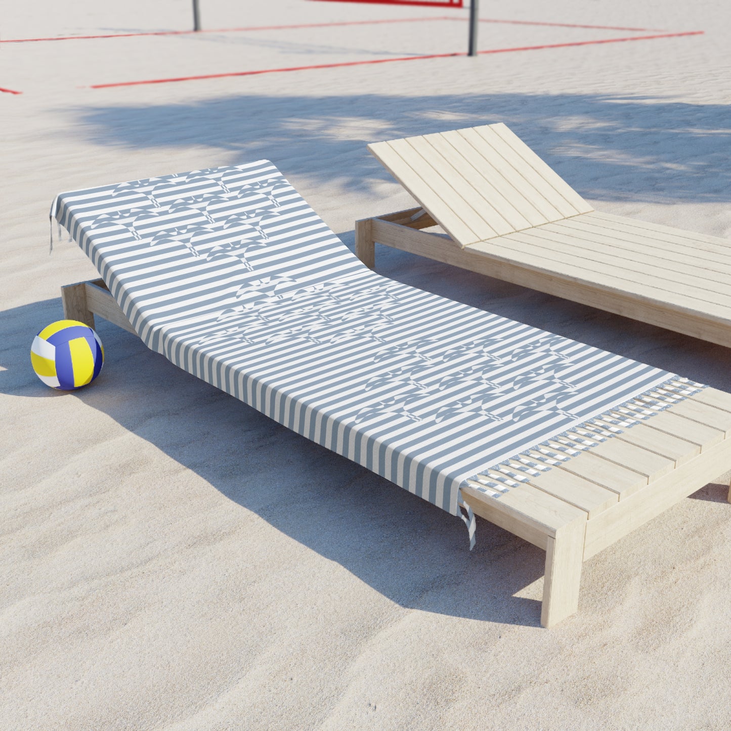 Stripe Iwa Bird Beach Cloth Towel